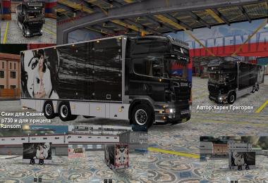 Scania R730 Ranson Girl Skin 1.22