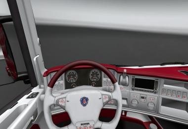 Scania white red interior 1.22