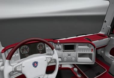 Scania white red interior 1.22