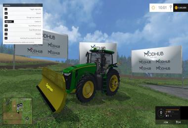 JohnDeere 8370R and Degelman Silage Blade v1.0
