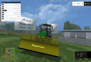 JohnDeere 8370R and Degelman Silage Blade v1.0