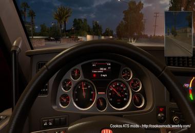 Custom Red-Black Sport Gauges for Kenworth trucks v1.0