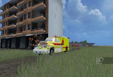 Ford f800 fire truck v1.0