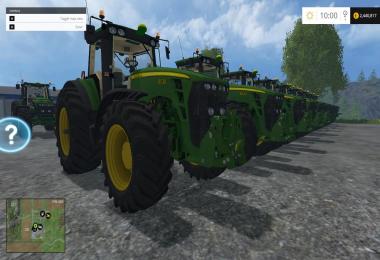 John Deere 10 Tractors Pack v1.0
