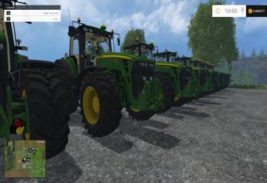 John Deere 10 Tractors Pack v1.0