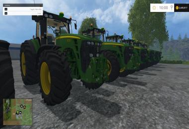 John Deere 10 Tractors Pack v1.0