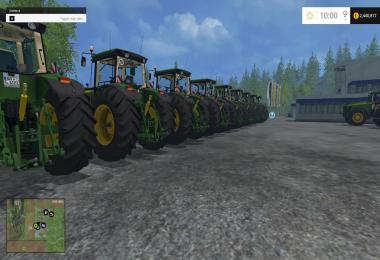 John Deere 10 Tractors Pack v1.0