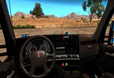 Kenworth T680 Lux Brown Interior v1.0.0