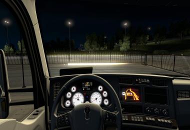 Kenworth T680 White Gauges + Interior v1.2