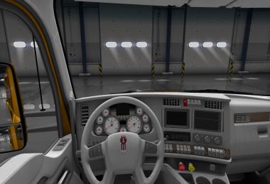 Kenworth T680 White Gauges + Interior v1.2