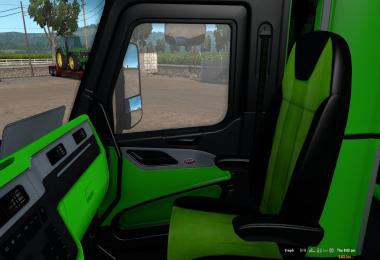 Peterbilt 579 Neon Green interior v1.0.0
