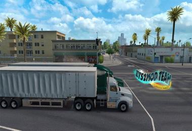 Peterbilt 579 with smoke & AI Traffic