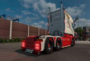 Scania RJL Red and White Skin
