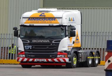 Scania Streamline RJL Ainscough Crane Hire Skin 1.22.xx