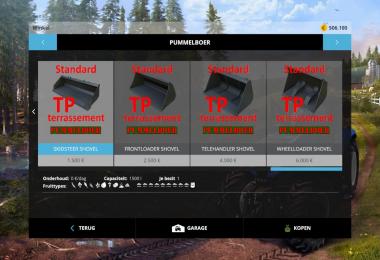 Shovelset standard + TP + terrassement v1.0