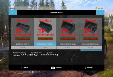Shovelset standard + TP + terrassement v1.0