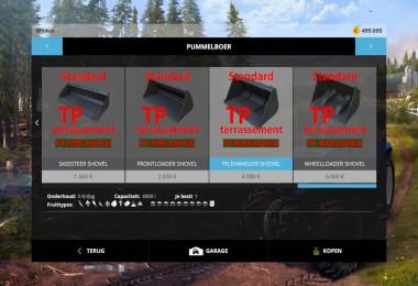 Shovelset standard + TP + terrassement v1.0