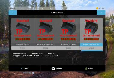 Shovelset standard + TP + terrassement v1.0