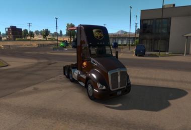 UPS Skin for Day cab Kenworth 680 v1.0.0