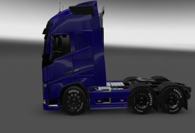 Volvo FH 2013 Blue Carbon Skin 1.22