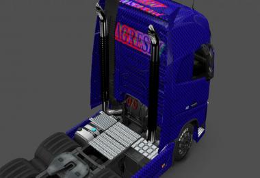 Volvo FH 2013 Blue Carbon Skin 1.22