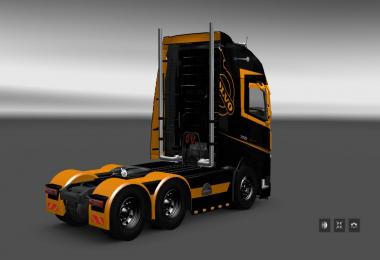 Volvo FH 2013 by Ohaha Black & Orange Skin