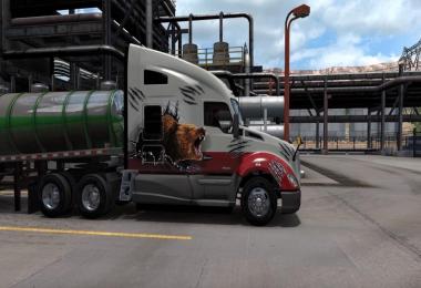 Collision for truck and trailer