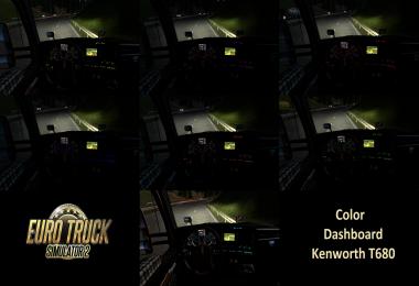 Color dashboard Kenworth T680 1.22.x
