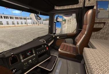 Scania Streamline Black Leather Interior