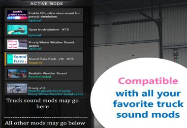 Sound Fixes Pack ATS v12.7