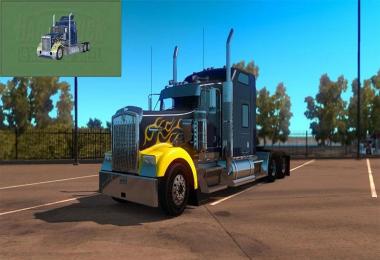 Kenworth w900 Hard Truck 18 Wheels Of Steel skin v2 Fixed
