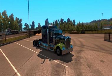 Kenworth w900 Hard Truck 18 Wheels Of Steel skin v2 Fixed