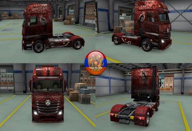 Mercedes Actros MP4 Red Gold Skin