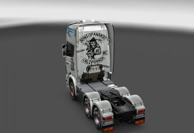 Scania white Sons of Anarchy v1.23