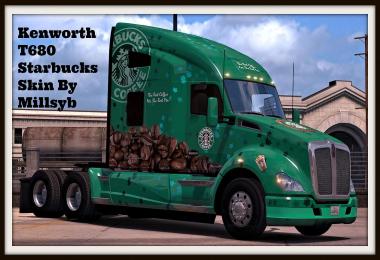  Kenworth T680 Starbucks Skin