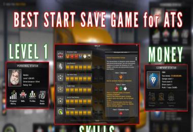Best Start Save Game (with money and skills)