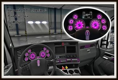 Kenworth T680 Interior & Pink Dial Skin 
