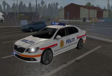 Skoda Norwegian Police Skin 1.23