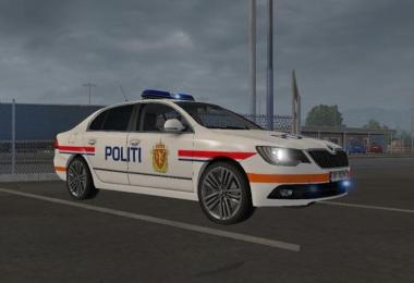 Skoda Norwegian Police Skin 1.23