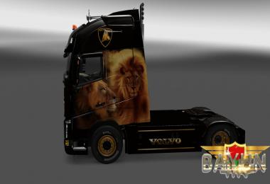 Volvo FH 2013 Gold Lione skin 1.23