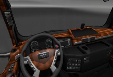 MAN TGX Black/Brown Interior v1