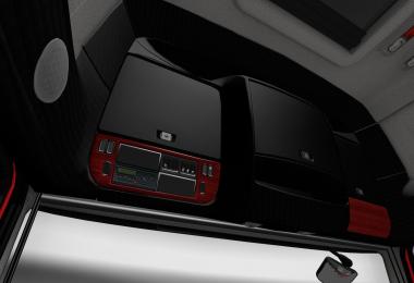 DAF XF Euro 6 Red Wood Interior v1