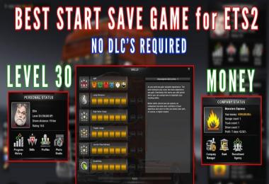 Best Start Save Game (with money and skills)