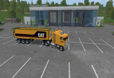 Cat Kenworth K100 and Cat Semi Trailer Pack