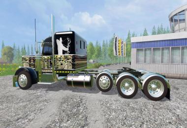 Custom PeterBilt 388 W/ Trailer (Edited) Wolf Edition