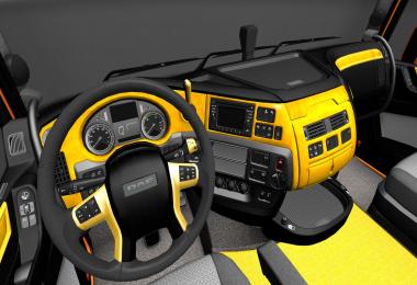 DAF XF Euro 6 Yellow/Black Interior v1