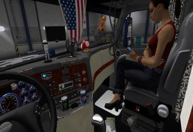 Freightliner Cascadia  cabin accessories addon V2.1.3