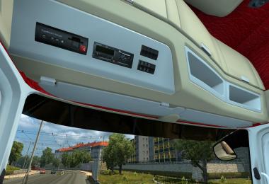 Mercedes Actros MP4 2014 White / Biege / Red Interior