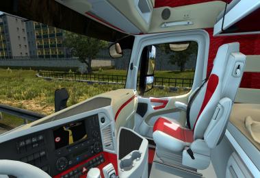 Mercedes Actros MP4 2014 White / Biege / Red Interior