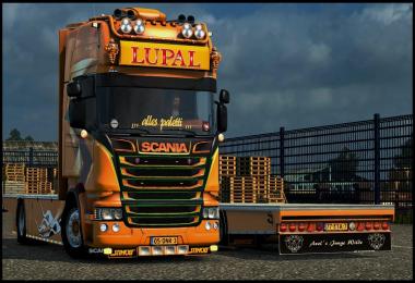 Scania Lupal Edition + Trailer + Sound v1.0 for 1.23.x